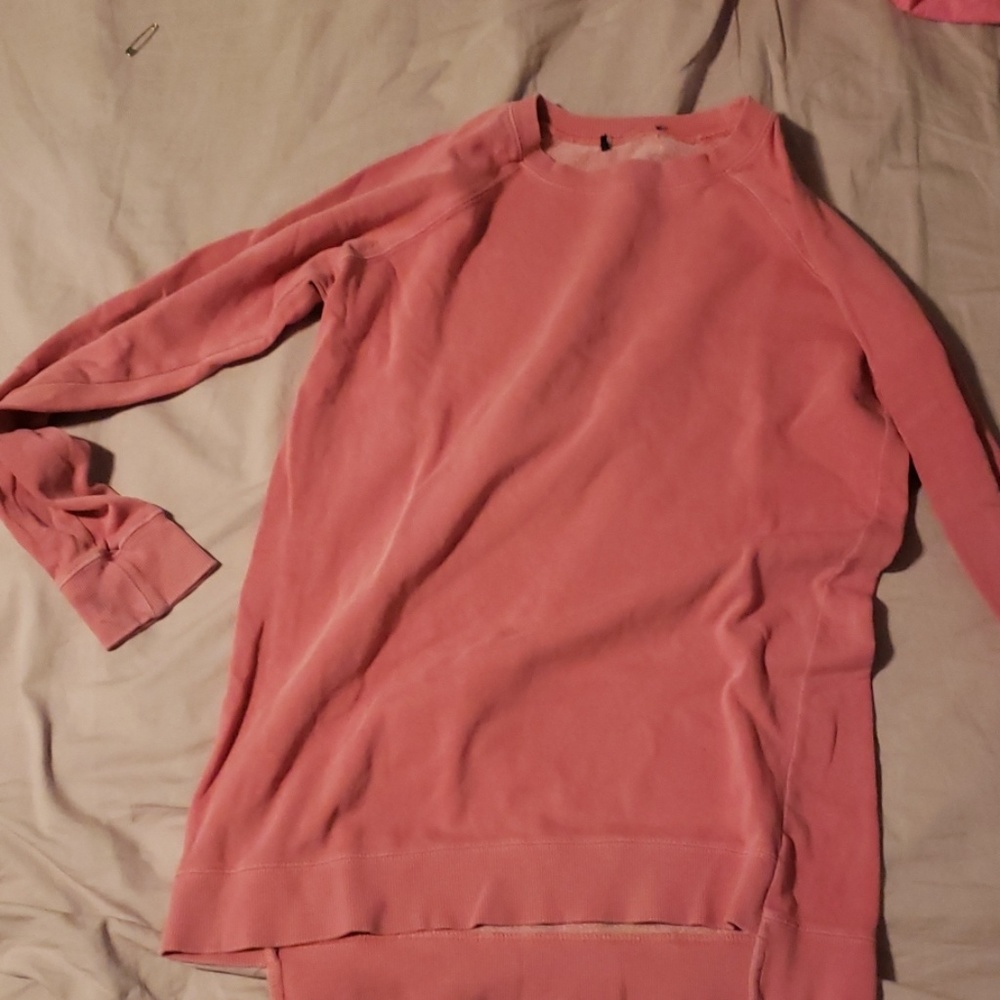 pink sweatshirt/sweater dress
